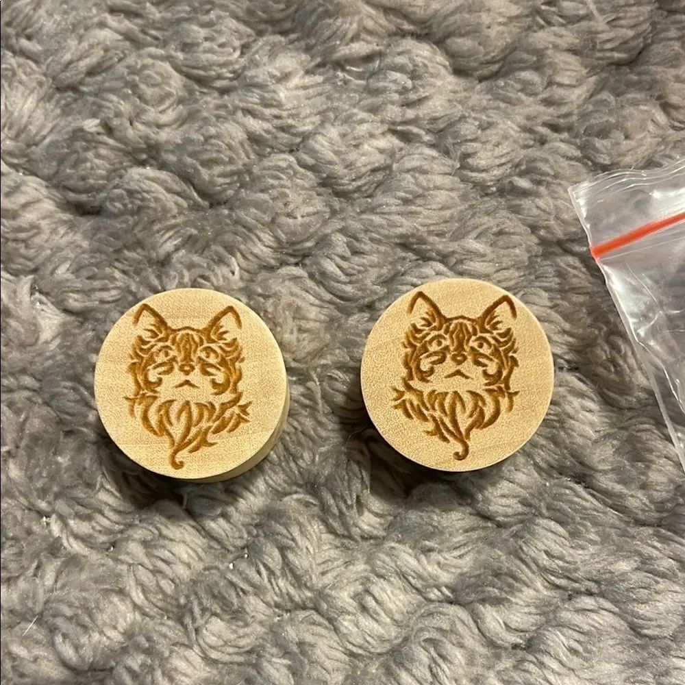 Crocodile wood cat laser, gauges, plugs multiple sizes available NEW